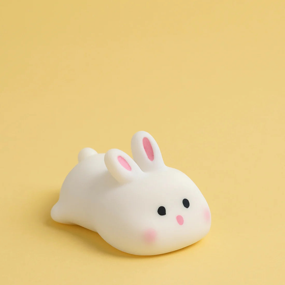 Cute Soft Bunny Night Light for Kids – Warm Glow Silicone Animal Bedside