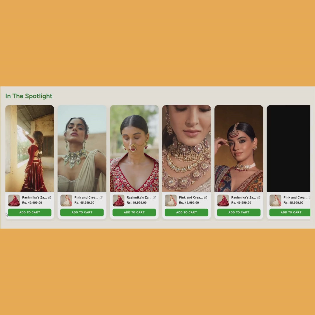 Shop from reel | E-comerce video section.